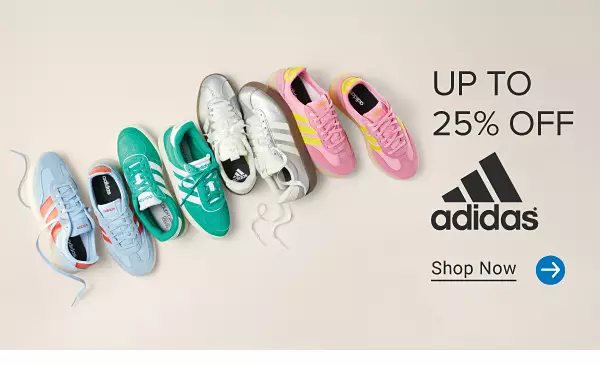 Up to 25% off Adidas. Shop now.