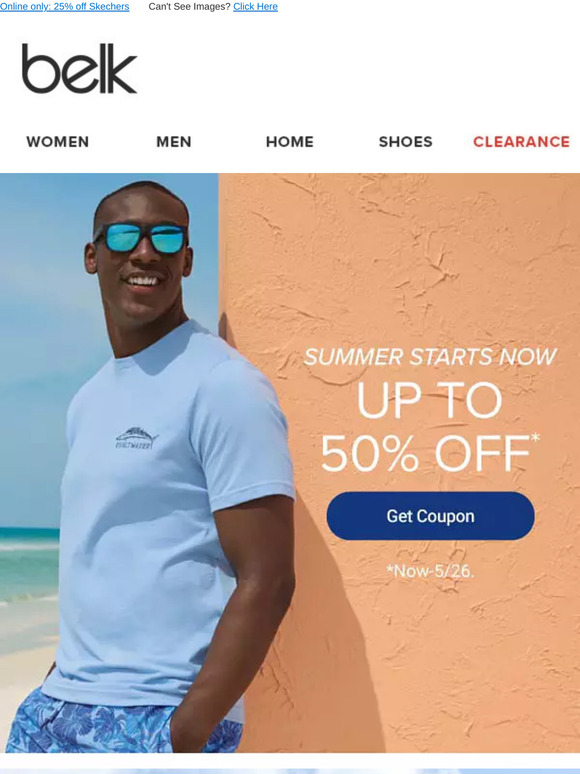 Beach bound? 🏖️ Save up to 50% on new summer looks