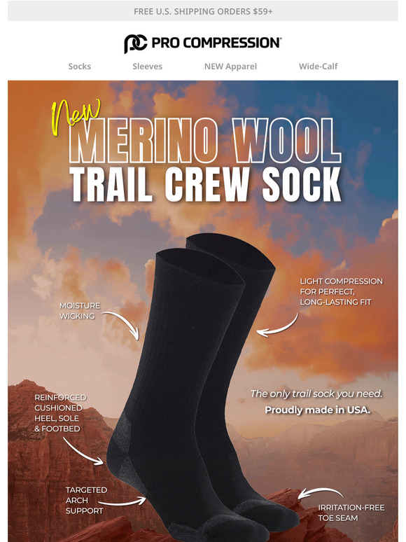 NEW Merino Wool Trail Socks are here 🧦🥾