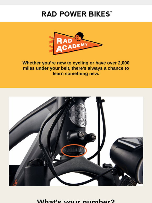 Rad Power Bikes: Rad Academy 🎓 How to Find Your Serial Number (and Why ...