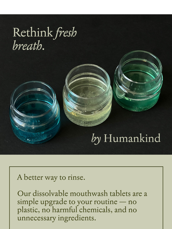 Rethink fresh breath.