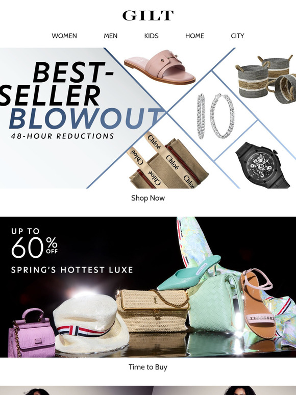 Best-Seller Blowout: 48-Hour Reductions | Up to 60% Off Spring’s Hottest Luxe