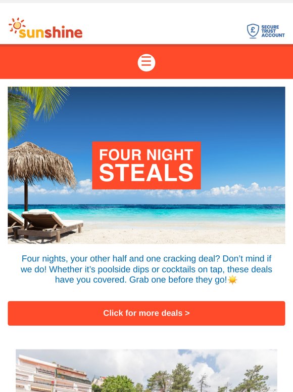 Four-night steals from just £161pp 🤯