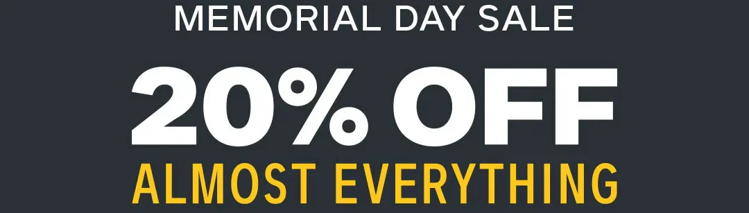Ooni 's Memorial Day Sale - get 20% off almost everything