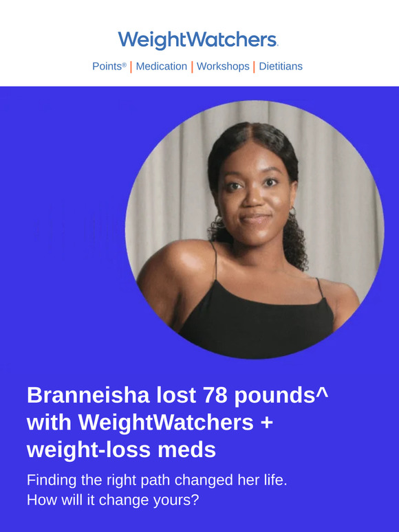 She lost 78 lb with WeightWatchers  🙌