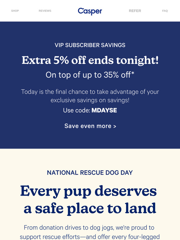 Final hours: Extra 5% off!