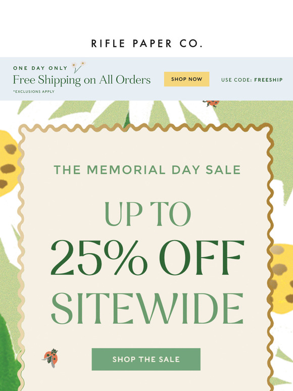 Up to 25% Off Sitewide