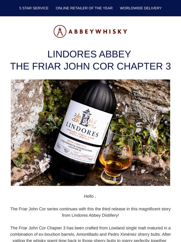 The Friar John Cor Chapter 3 - Lindores Abbey | Now on Sale!