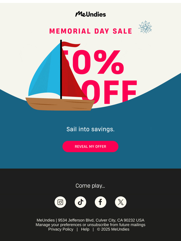 MEMORIAL DAY SALE STARTS NOW 🎆