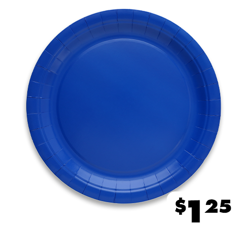 24-ct. royal blue paper plates