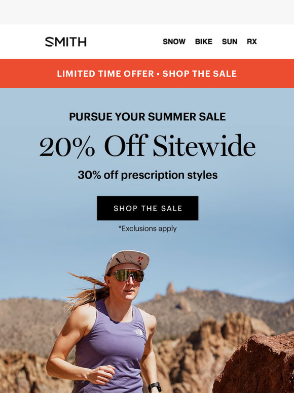 SALE: 20% Off Sitewide*