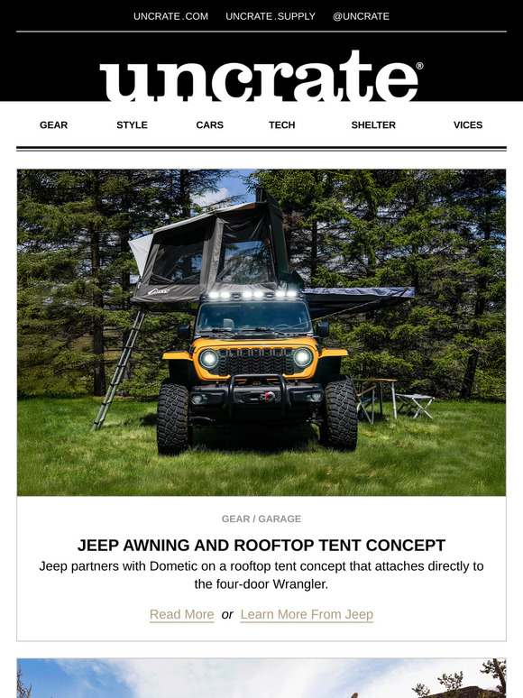 Jeep Awning and Rooftop Tent Concept & more