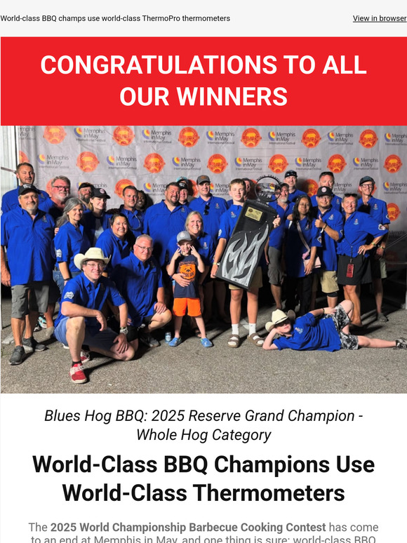 🎉Congrats to Our Memphis in May BBQ Championship Teams🎉