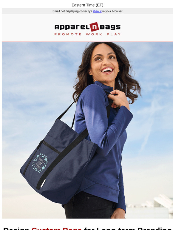 Enjoy EXTRA 15% OFF on Custom Bags: Expires on May 25th