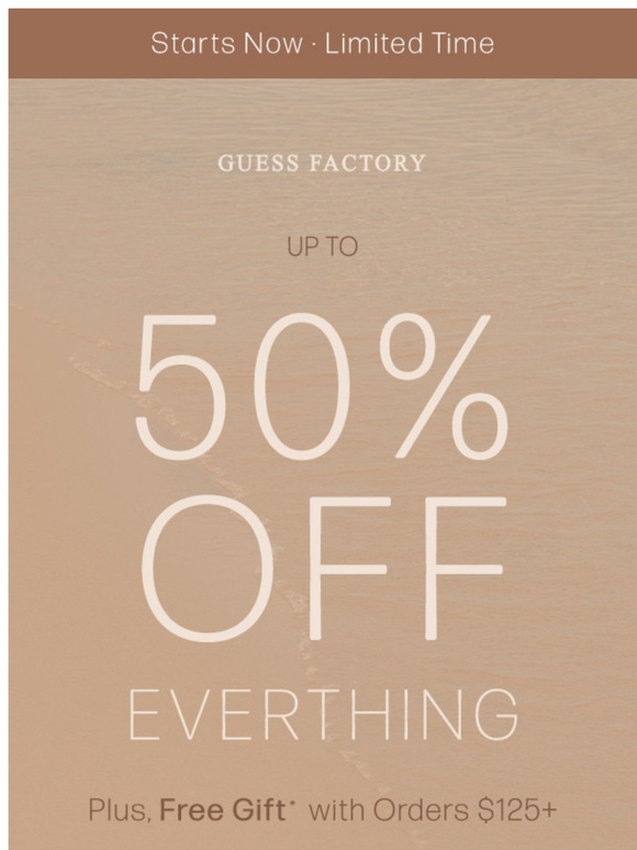 Up to 50% OFF + Gift | Starts Now