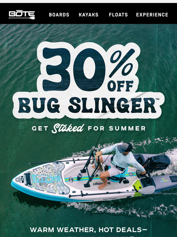 Calling All Anglers—30% Off Bug Slinger™