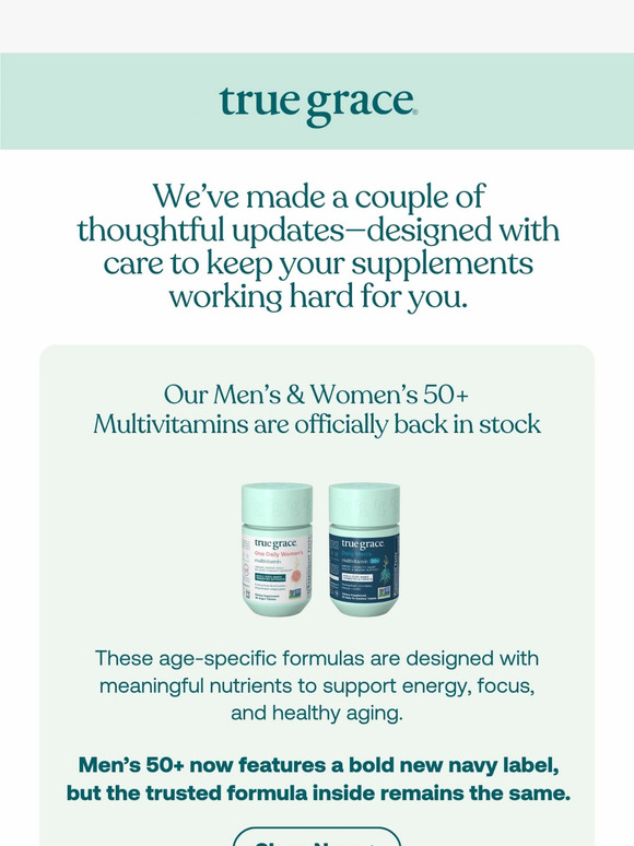 Back in Stock: 50+ Multis + Packaging update for Omega-3s