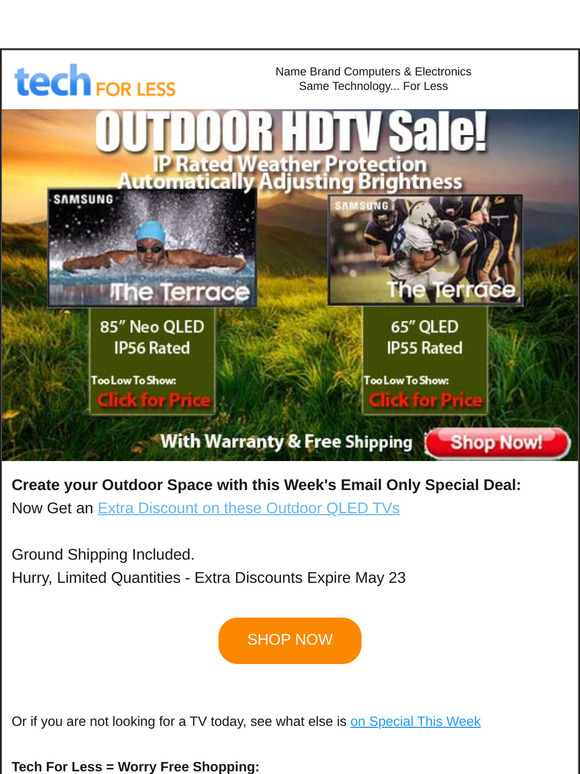 😎 Catch Outdoor TV Deals: Your Special Offer Awaits!