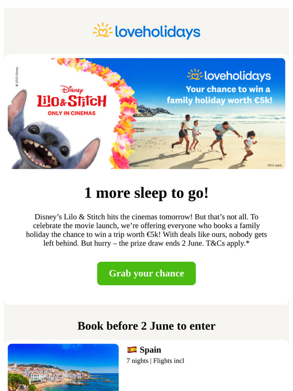 Your chance to win with Disney's Lilo & Stitch 🌺