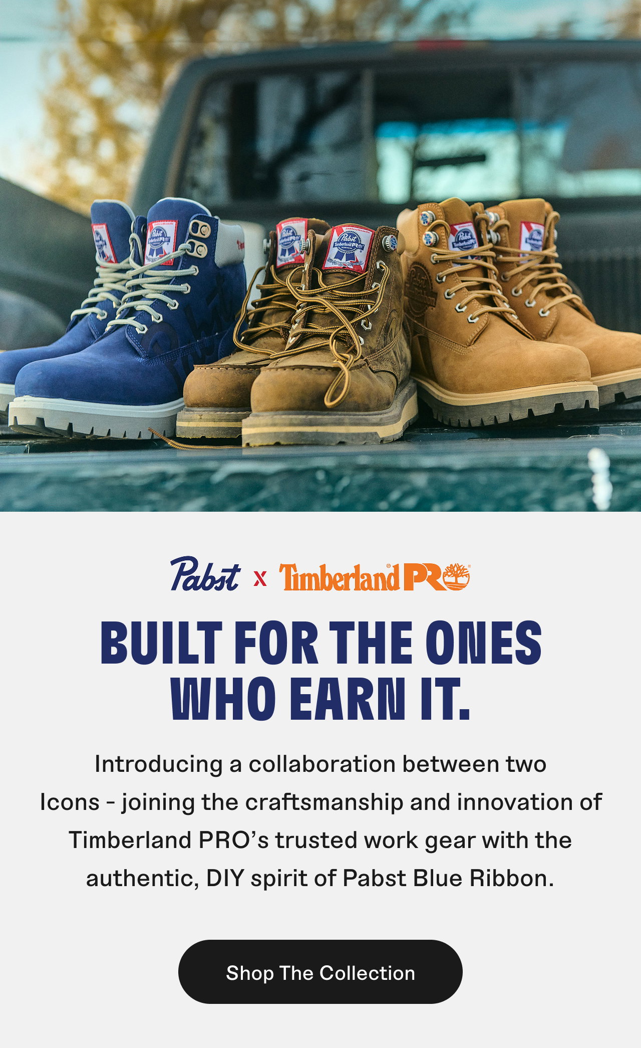 Pabst x Timberland PRO. Shop The Collection.