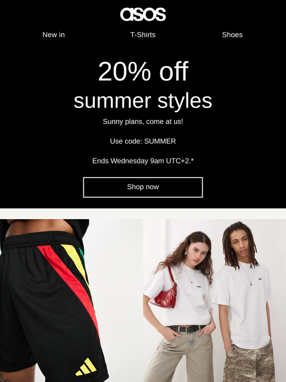 20% off summer styles