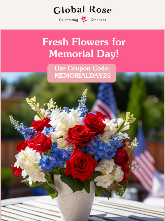 Fresh Flowers for Memorial Day Weekend 🇺🇸