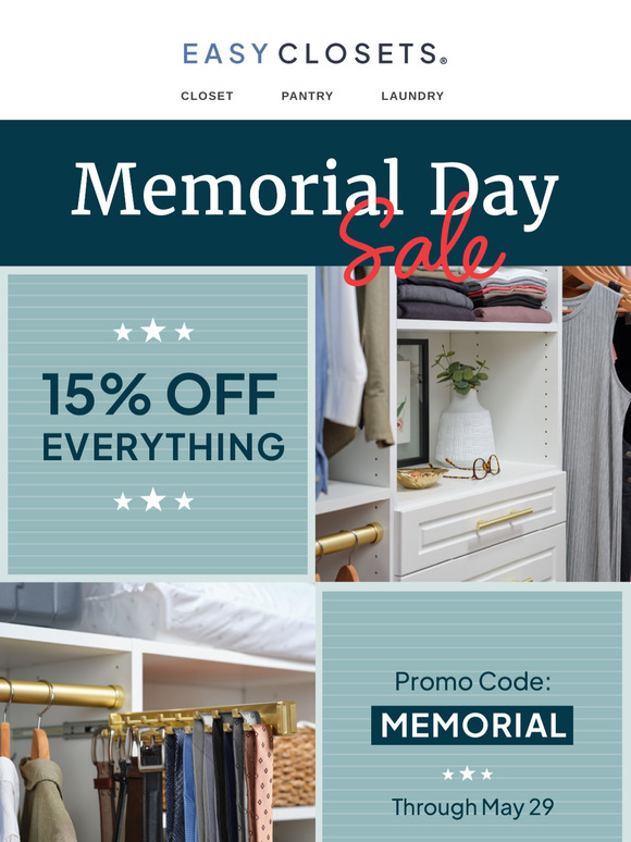 15% OFF Starts Now!
