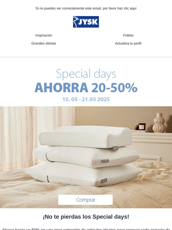 No te pierdas los Special days ⌛💙
