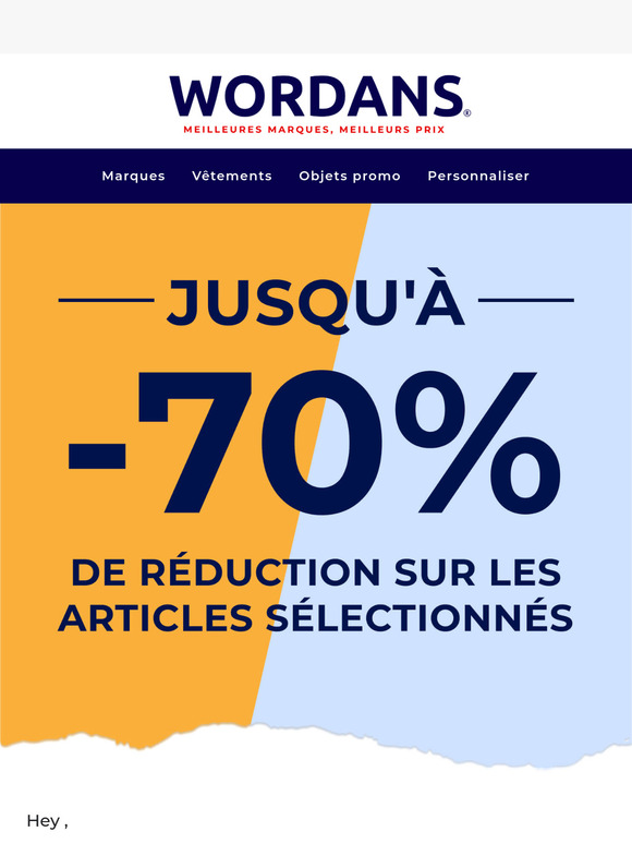 Re: Obtenez jusqu'à 70% de réduction aujourd'hui !