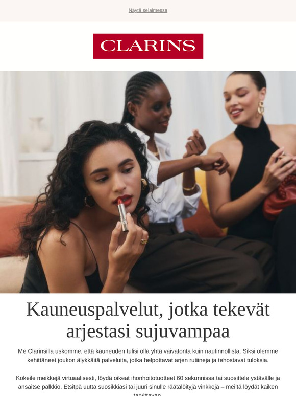 Clarins Kauneuspalvelut, sinua varten luotu 💡