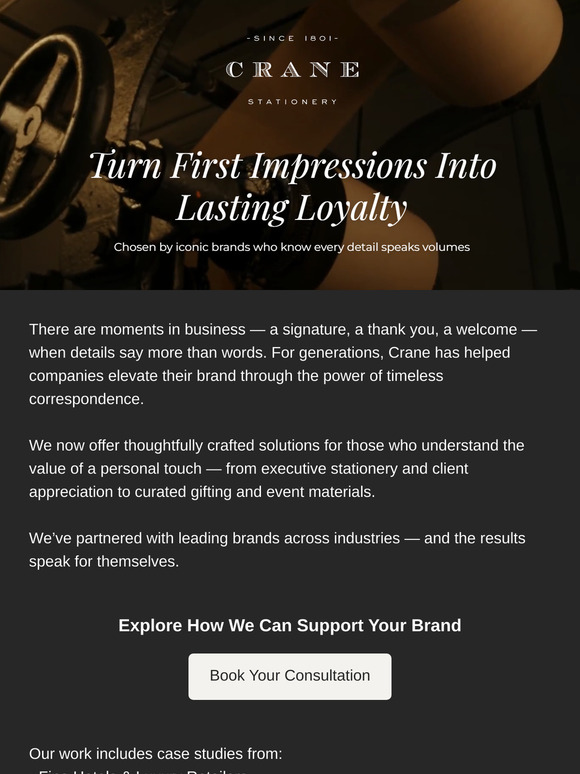 Crane Stationery - Crafted for Business. Remembered for Style.