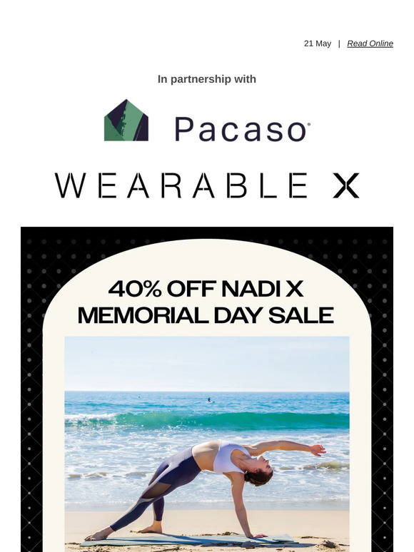 40% OFF NADI X MEMORIAL DAY SALE