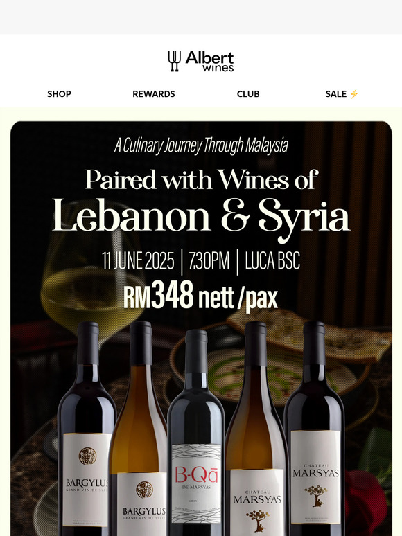 🍷A Dinner with Syria & Lebanon in Every Glass