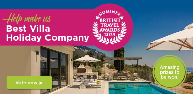 British Travel Awards 2025 Nominee – Help make us Best Villa Holiday Company | Amazing prizes to be won! | Click here to vote now