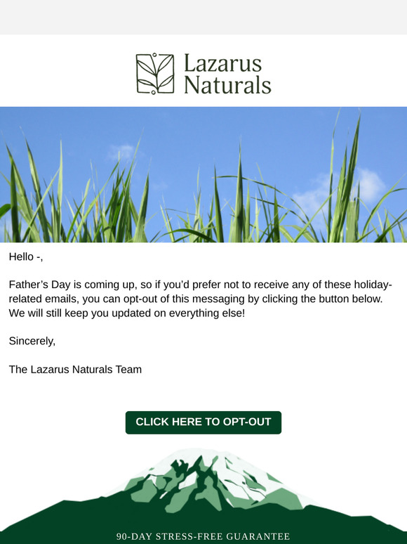 🙋Do you want Father's Day emails?