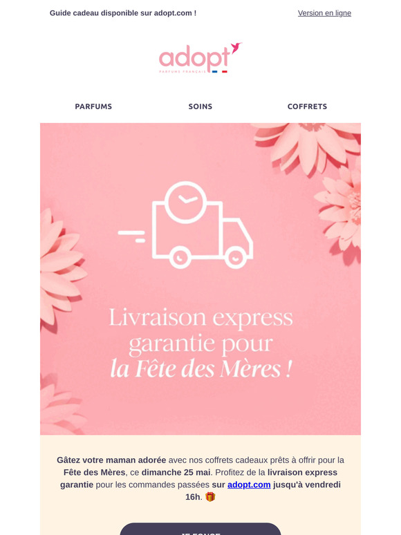 Dernière chance | Livraison garantie pour la Fête des Mères ⌛❤️