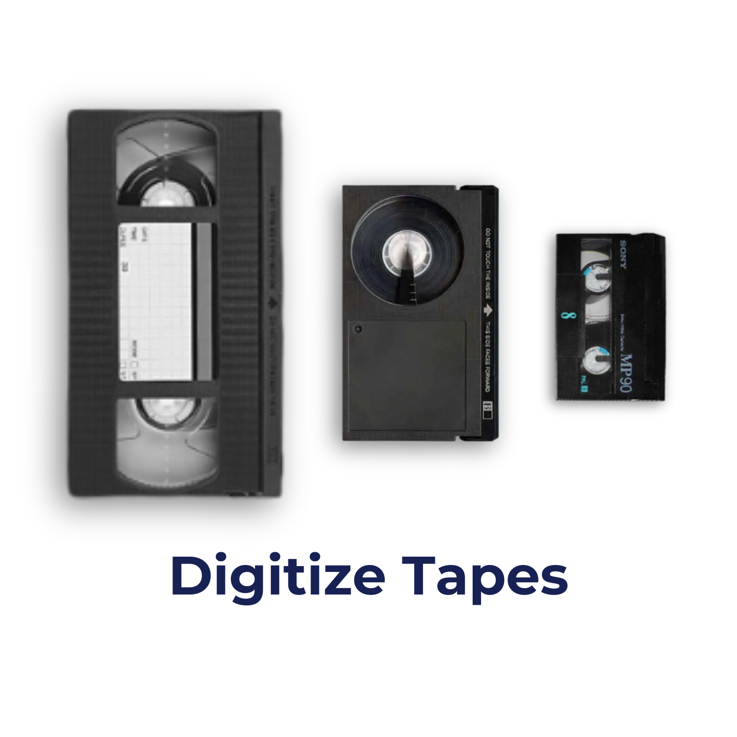 Video tapes, vhs, betamax, hi8