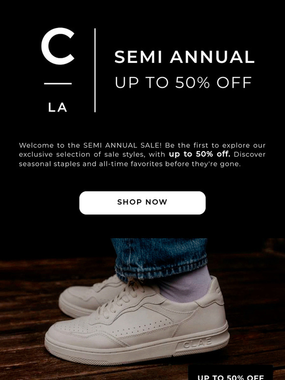 SEMI ANNUAL SALE