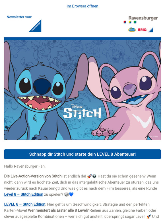 LEVEL 8 trifft Lilo & Stitch! - Passend zum Kinostart
