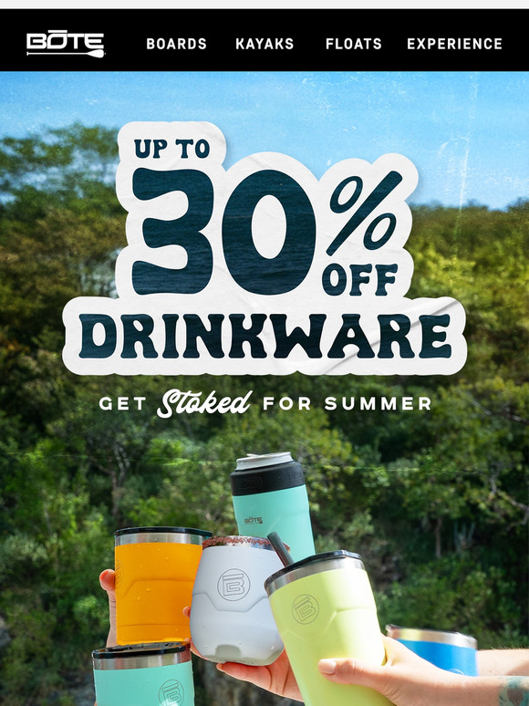 Sip & Save—Up to 30% Off Drinkware