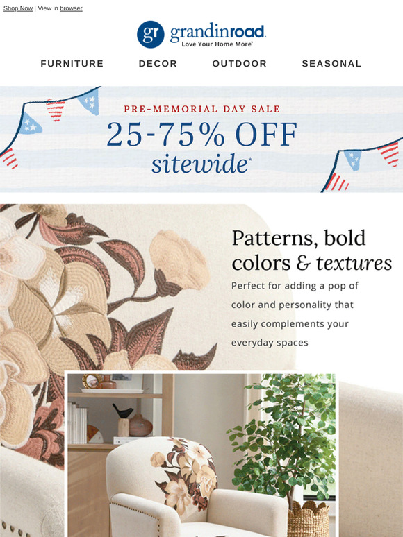 Chairs with bold colors, patterns, and textures