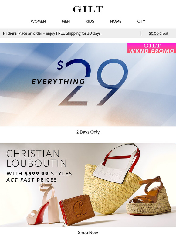EVERYTHING $29 for 2 Days (we mean it)