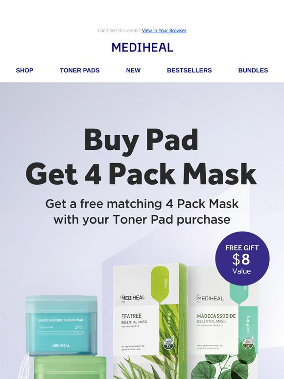 🚨 Last Call! Free $8 Mask When You Buy a Toner Pad