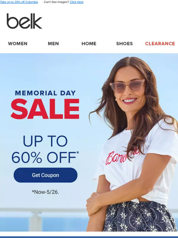 Sunny new styles! 🌞 Shop up to 60% off women’s apparel