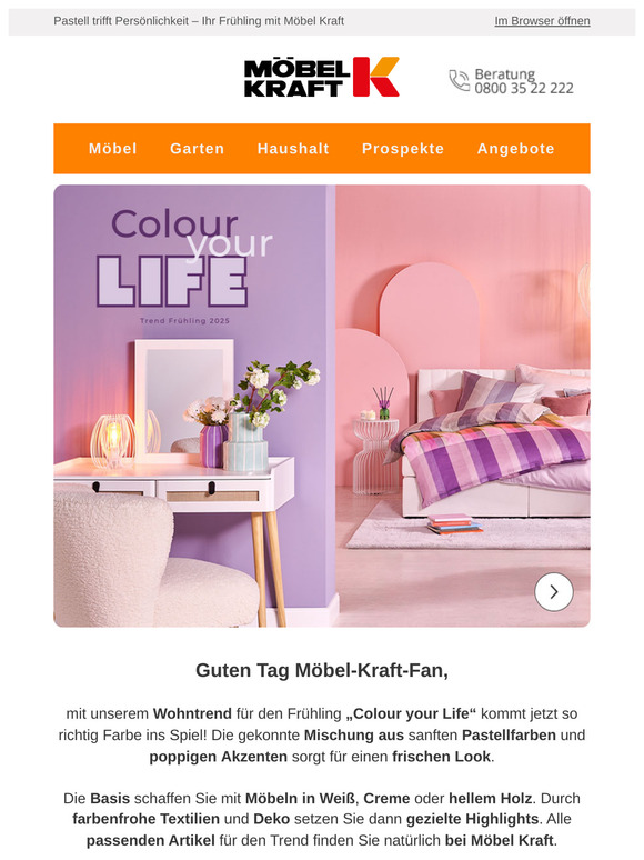 🍭 Zarte Töne, starke Wirkung: Jetzt den Wohntrend „Colour your Life“ entdecken!