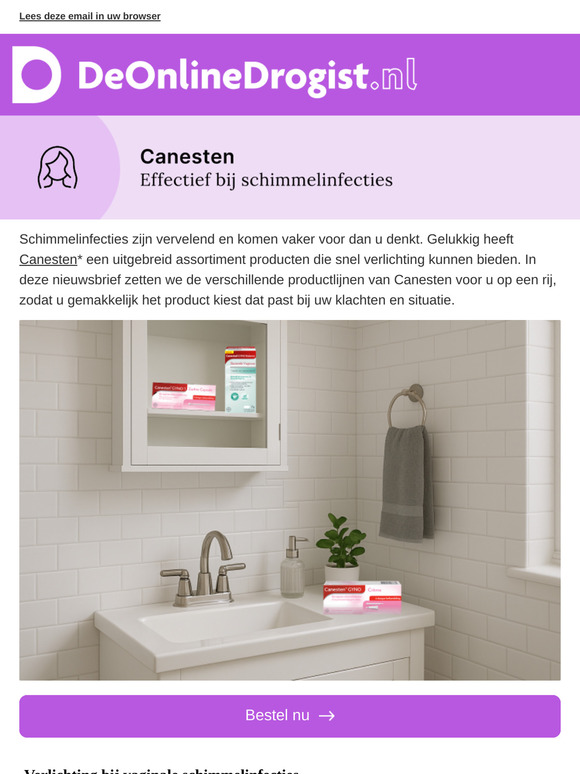 Canesten: effectief bij schimmelinfecties