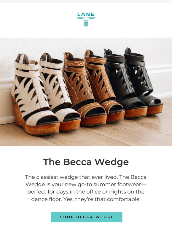 The classiest wedge that ever lived.