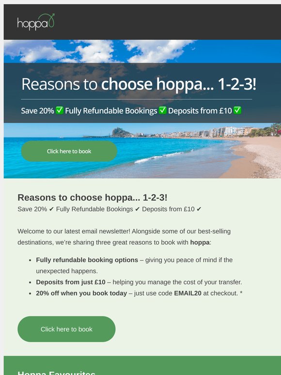 Reasons to choose hoppa... 1-2-3