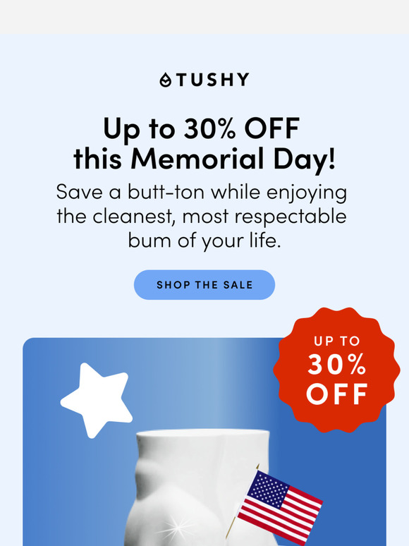 Up to 30% OFF!—Give your booty the salute it deserves