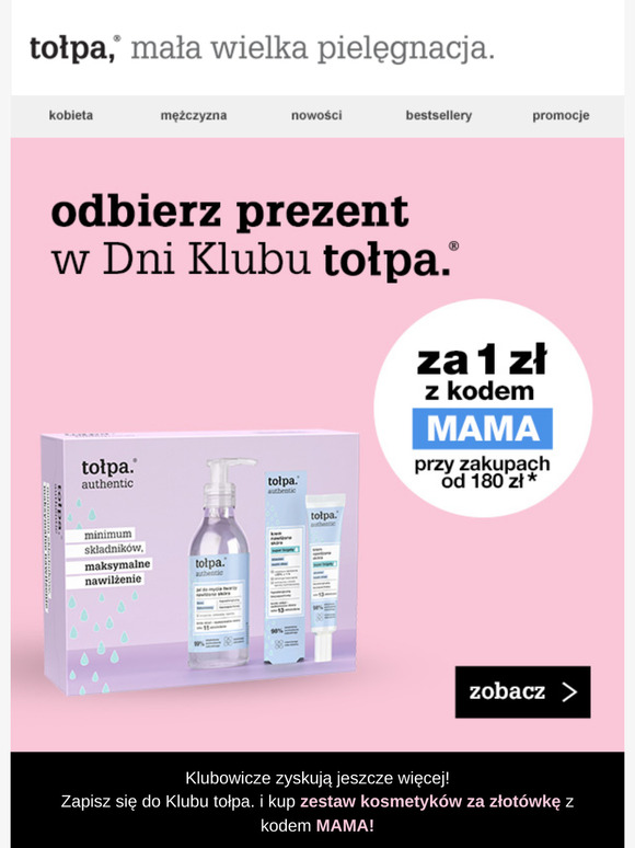 zestaw kosmetyków za 1 zł 🎁 z kodem MAMA